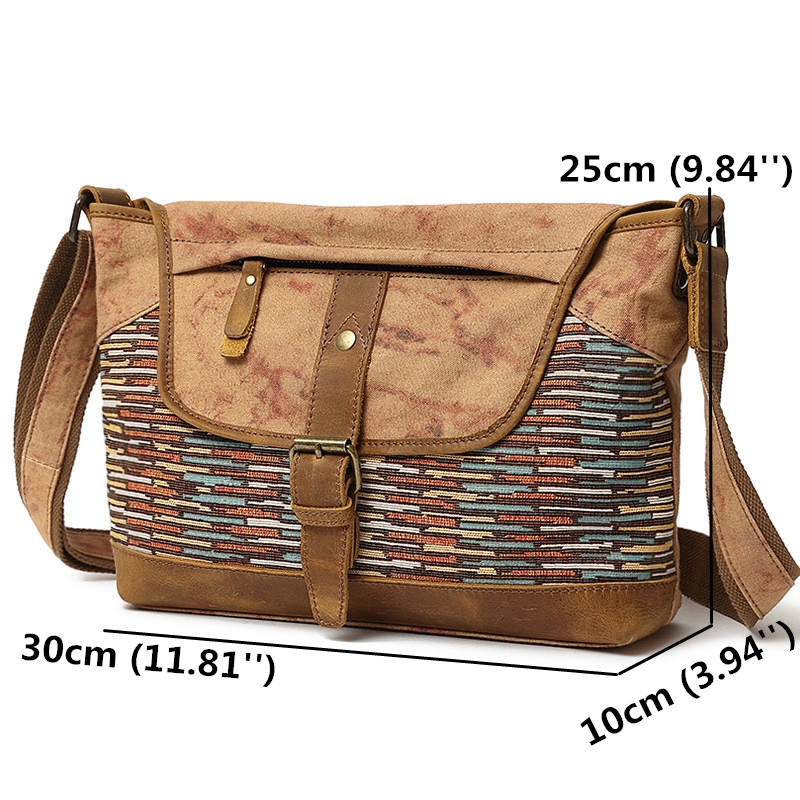 Brenice-Men-Women-Canvas-Genuine-Leather-Retro-Fashion-Printing-Shoulder-Crossbody-Bag-1301838