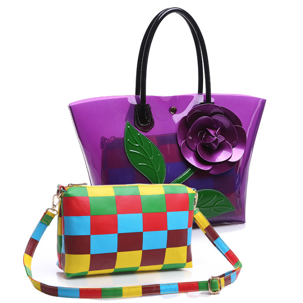 2-Pcs-Women-Flower-Design-Tote-Bags-Transparent-Shoulder-Bags-Elegant-Party-Bags-1096743