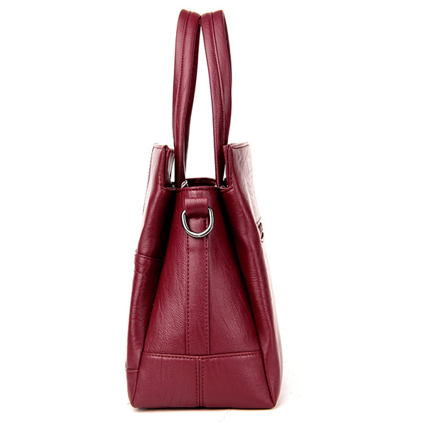 3-Main-Pockets-Women-Casual-PU-Leather-Handbag-Crossbody-Bag-1263429