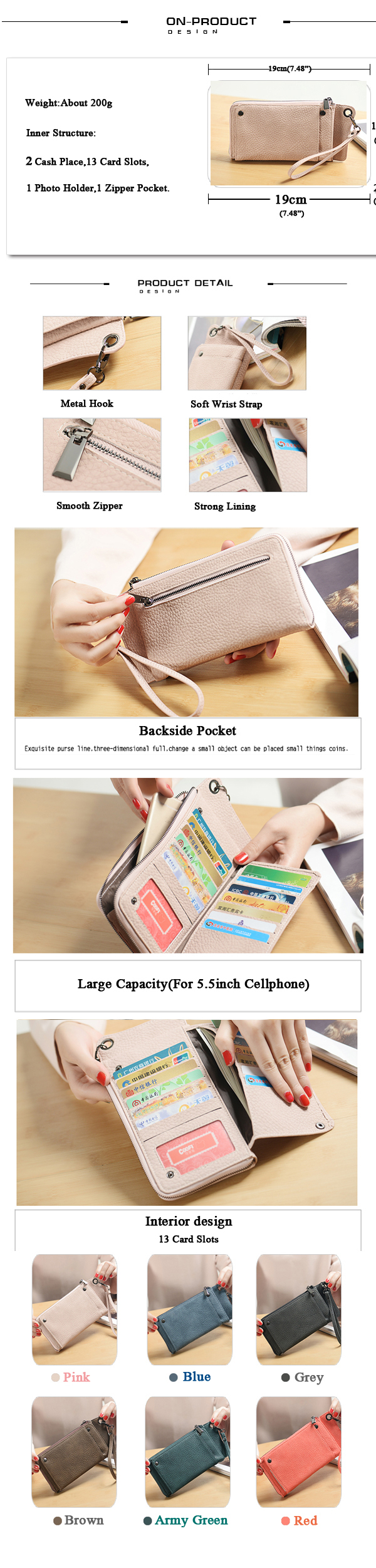 13-Card-Slots-Women-Large-Capacity-Pu--Wallet-Cell-Phone-Case-1115323