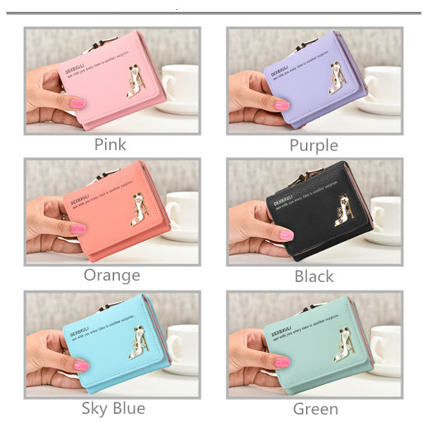 3-Fold-High-Heels-Hasp-Short-Wallet-Candy-Color-Purse-5-Card-Holder-Coin-Bags-1100156