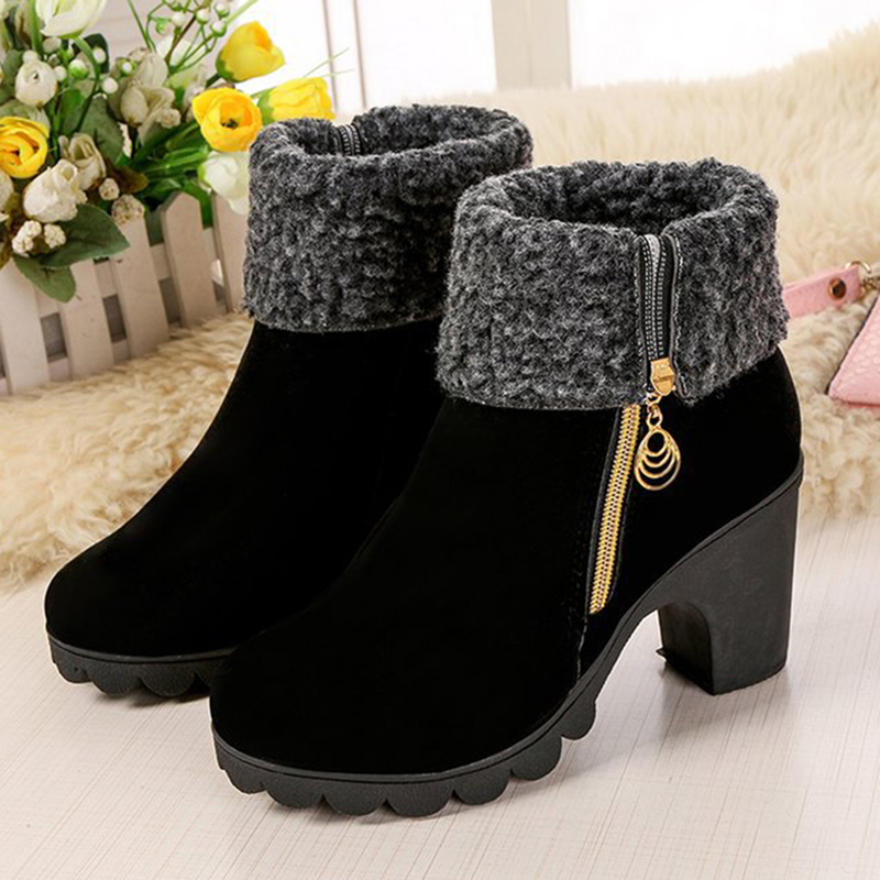 Ankle-Fur-Round-Toe-Winter-Snow-Chunky-Heel-Boots-1362878