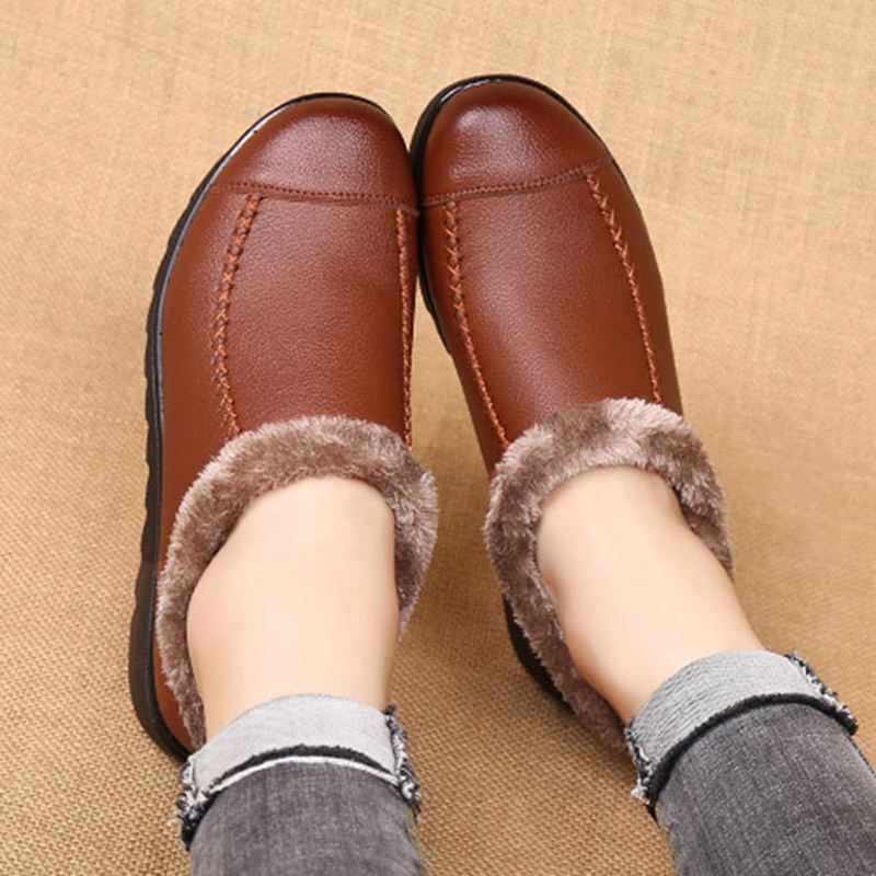 Plus-Size-Slip-On-Casual-Comfortable-Fur-Snow-Boots-1387286