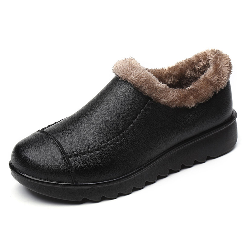 Plus-Size-Slip-On-Casual-Comfortable-Fur-Snow-Boots-1387286