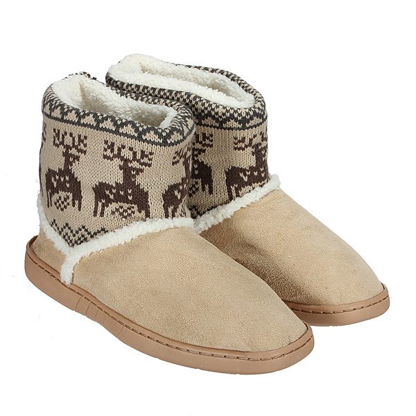 Winter-Warm-Thicken-Deer-Print-Artificial-Snow-Boots-907763