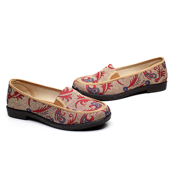 Casual-Round-Toe-Soft-Sole-Slip-On-Flats-1300114