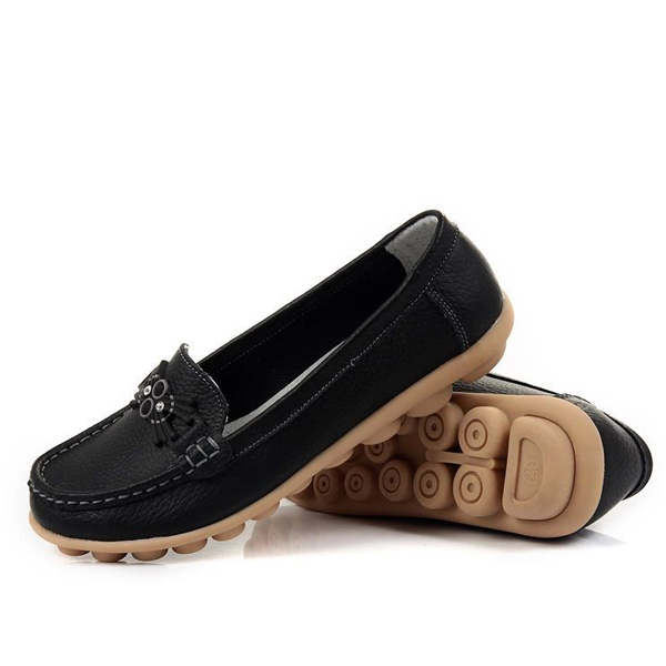 Casual-Soft-Sole-Beaded-Pattern-Flat-Loafers-For-Women-1115576