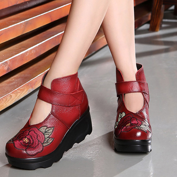 SOCOFY-Women-Embroidery-Genuine-Leather-Hook-Loop-Wedge-Shoes-1251855