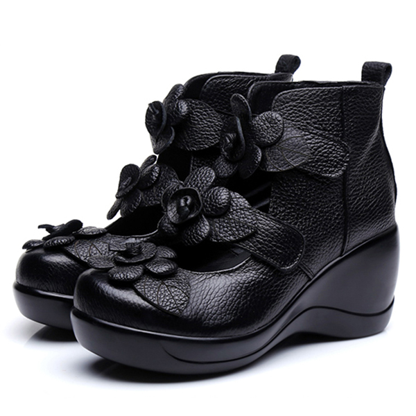 SOCOFY-Women-Genuine-Leather-Flower-Retro-Hook-Loop-Platporm-Shoes-1251854