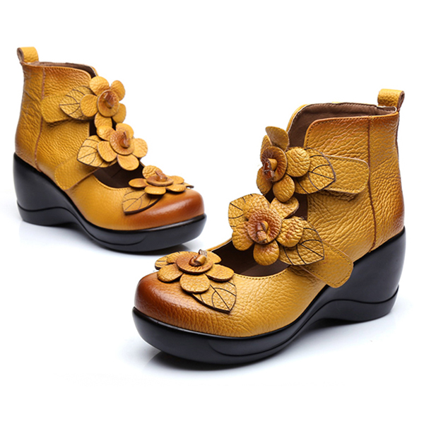 SOCOFY-Women-Genuine-Leather-Flower-Retro-Hook-Loop-Platporm-Shoes-1251854