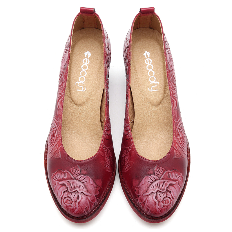 SOCOFY-Genuine-Leather-Handmade-Flowers-Pattern-Soft-Pumps-1404333