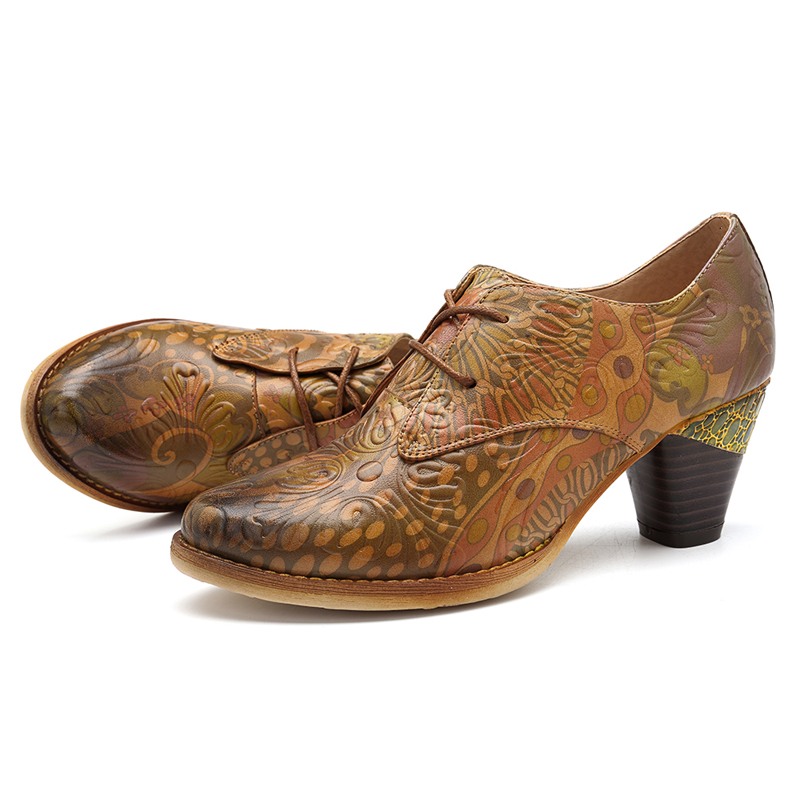 SOCOFY-Handmade-Embossed-Pattern-Genuine-Leather-Pumps-1406585