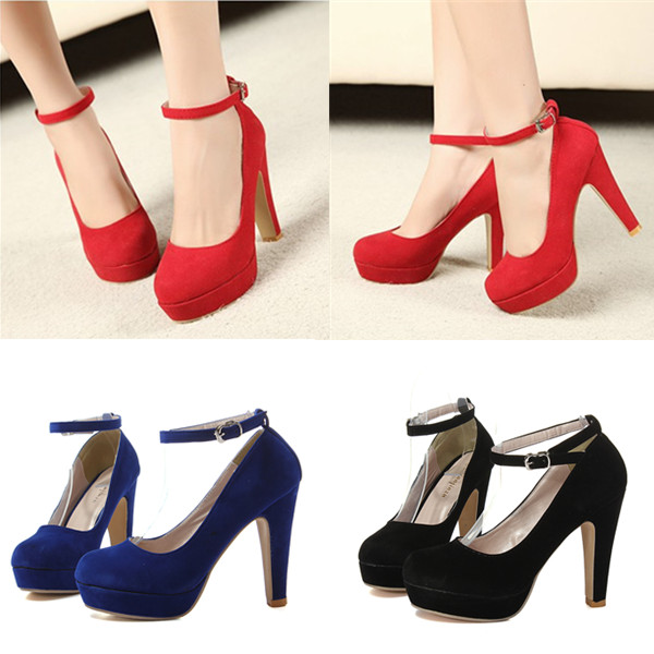 Suede-Ankle-Buckle-Strap-High-Heel-Platform-Pumps-Shoes-931844