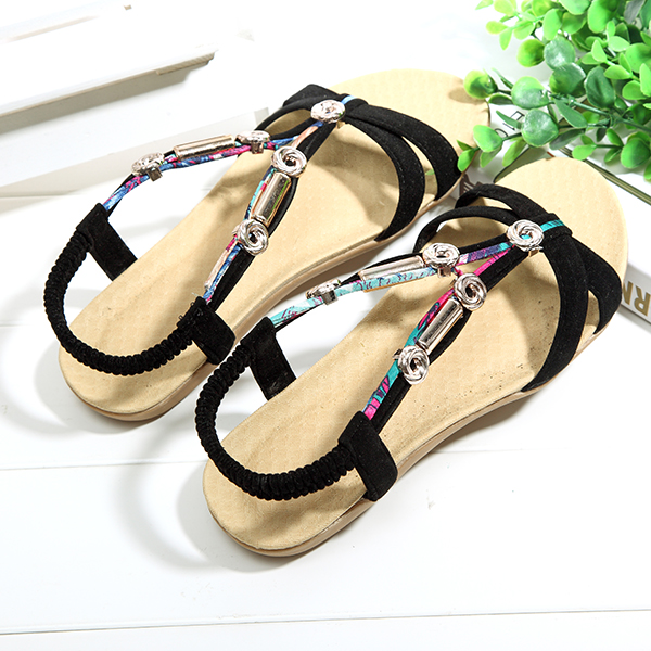 Beaded-Roman-Style-Elastic-Beach-Flat-Sandals-1300109