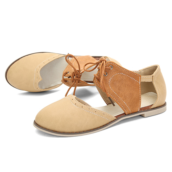 Big-Size-Ladies-Color-Match-Beach-Sandals-Lace-Up-Flat-Sandals-1046333