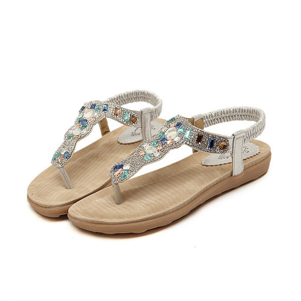 Bohemia-Bead-Rhinestone-Elastic-Beach-Flat-Sandals-Peep-Toe-Flip-Flops-1061094