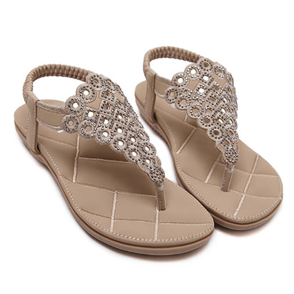 Bohemia-Rhinestones-Clip-Toe-Elastic-Flat-Sandals-1139220