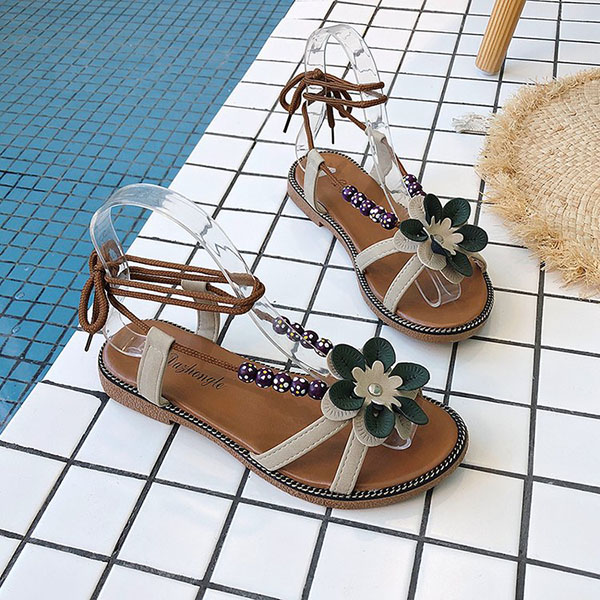 Bohemian-Beach-Shoe-Summer-Lace-Up-Flower-Comfy-Flat-Sandals-1277514