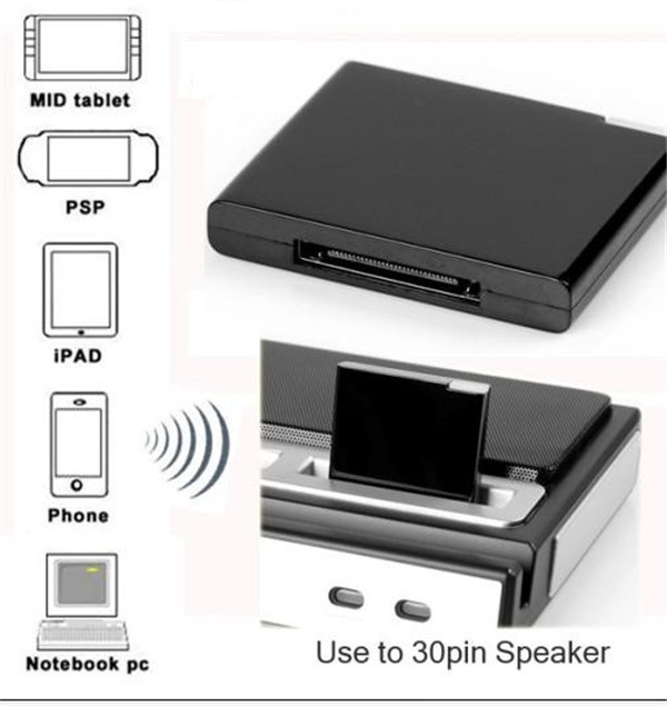 30Pin-Bluetooth-A2DP--AVRCP-Music-Audio-Receiver-Stero-Adapter-1033247