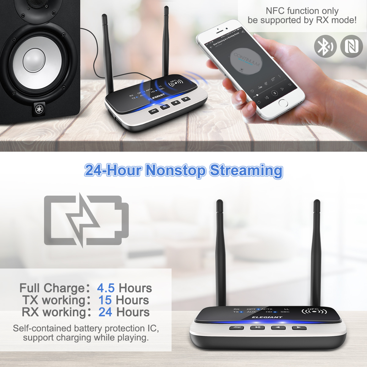 Elegiant-BTI-038-Bluetooth-V50-HD-Adapter-NFC-aptX-HiFi-Audio-Receiver-Transmitter-1418062