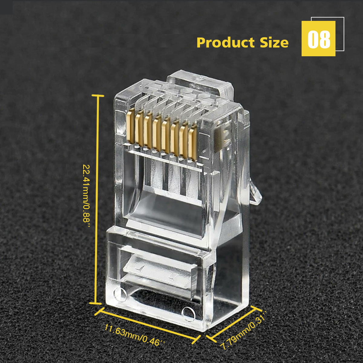 1000PCS-Cat-6--8C8P-Gold-Plated-RJ45-Ethernet-Network-Connector-Adapter-for-Router-TV-Box-1420268