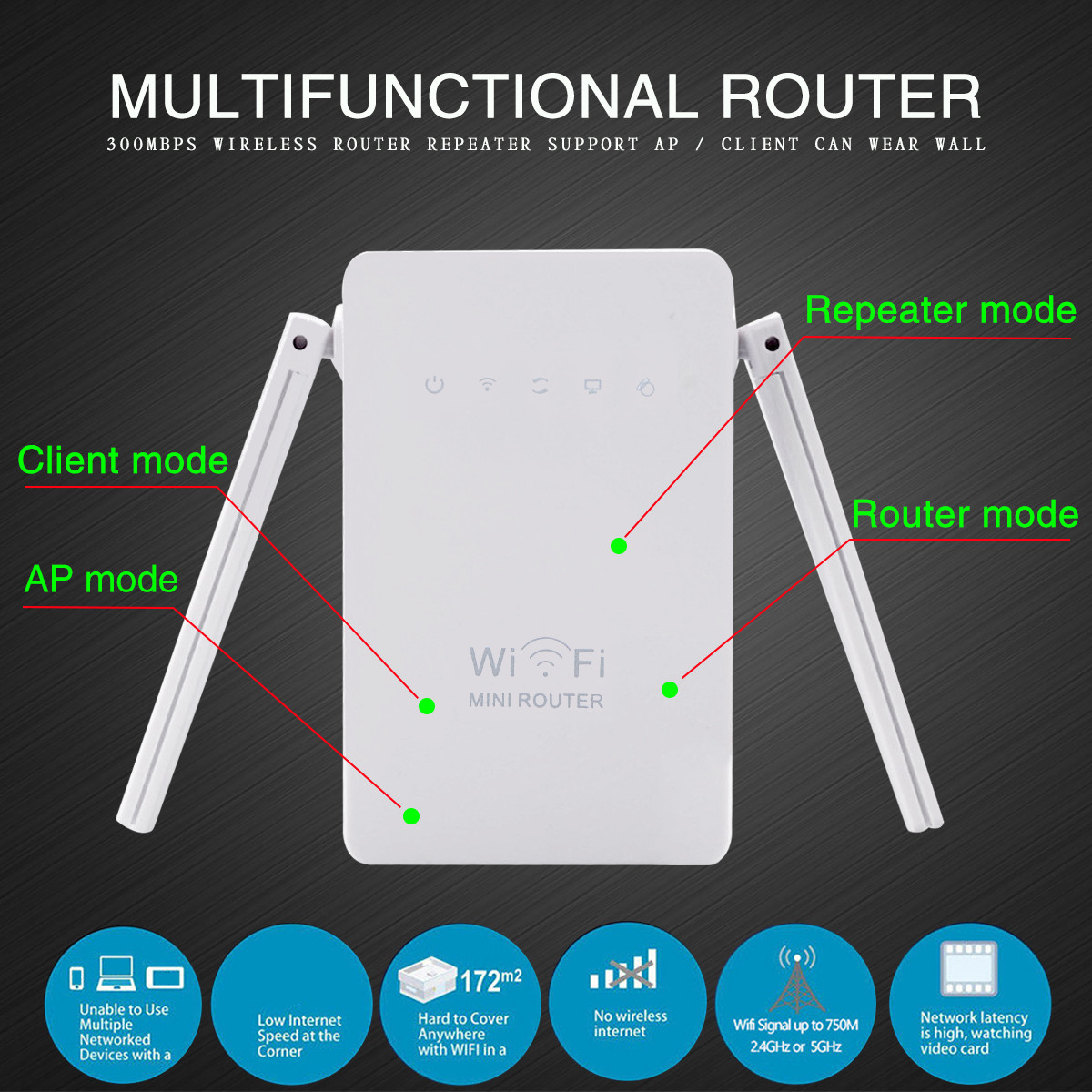 300Mbps--80211-Dual-Antennas-Wireless-Wifi-Range-Repeater-Booster-AP-Router-UK-Plug-1257437
