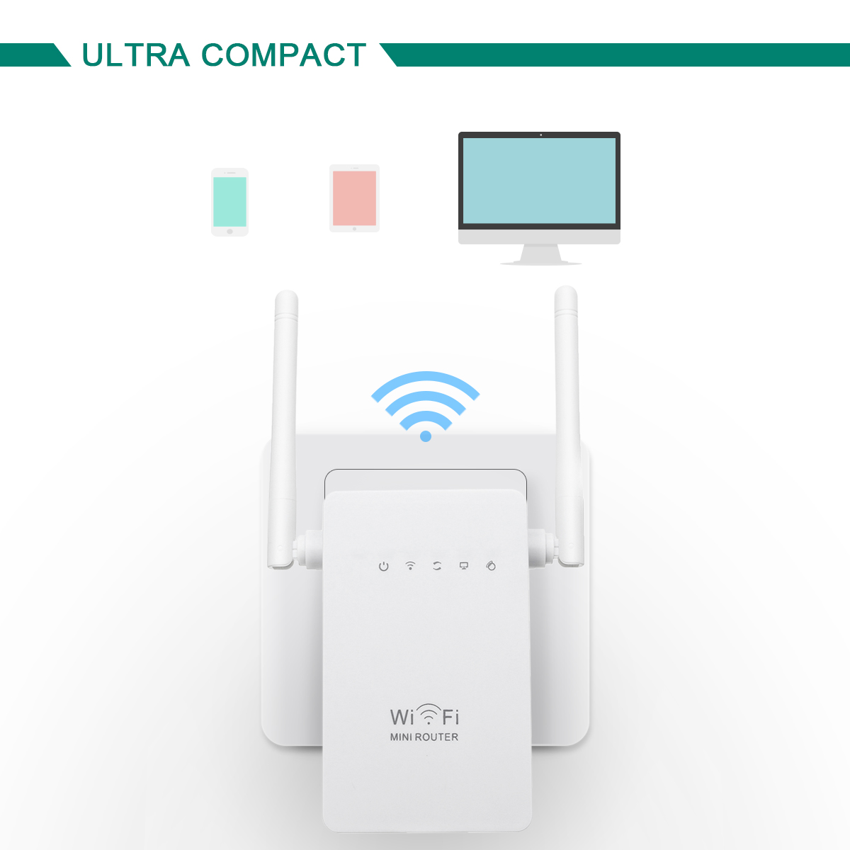 300Mbps--80211-Dual-Antennas-Wireless-Wifi-Range-Repeater-Booster-AP-Router-UK-Plug-1257437