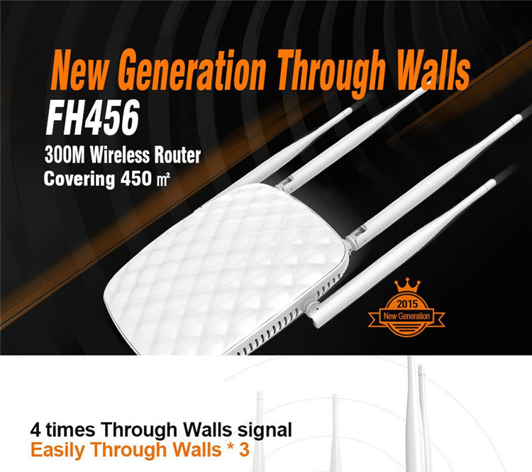 Original-Tenda-FH456-English-Firmware-300Mbps-4-Antennas-Wireless-Router-1107619