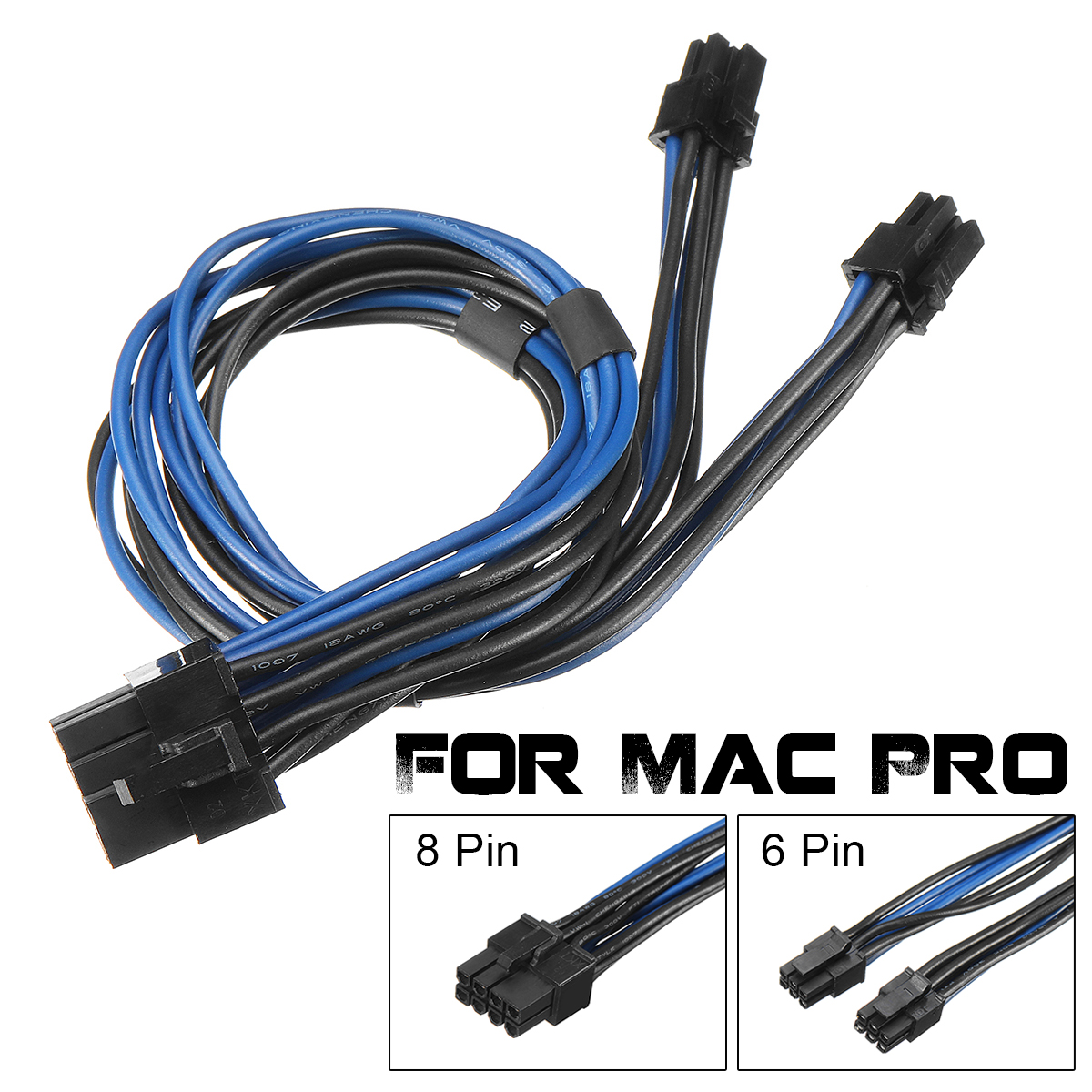 18AWG-Dual-Mini-6-Pin-PCI-e-Male-To-8-Pin-Male-Y-Splitter-PCI-E-Power-Cable-For-Mac-Pro-1337346