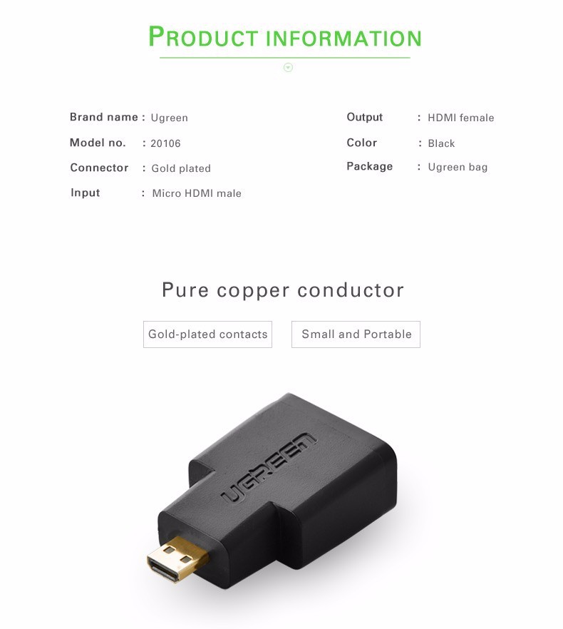 HSF-N-HDMUgreen-20106-Micro-HDMI-Male-to-HDMI-Female-HDMI-Adapter-Converter-Gold-Plated-Connector-HD-1419002