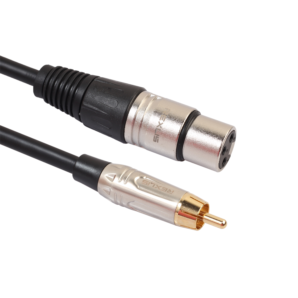 1-18-3M-REXLIS-TR042WF-RCA-Male-to-Canon-Microphone-Mixer-Data-Extension-Cable-1461925