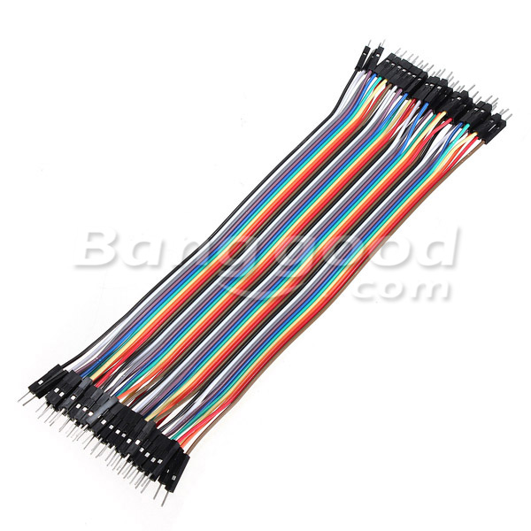 40pcs-30cm-Male-to-Male-Color-Ribbon-Line-Cable-Jump-Wire-For-Arduino-70130