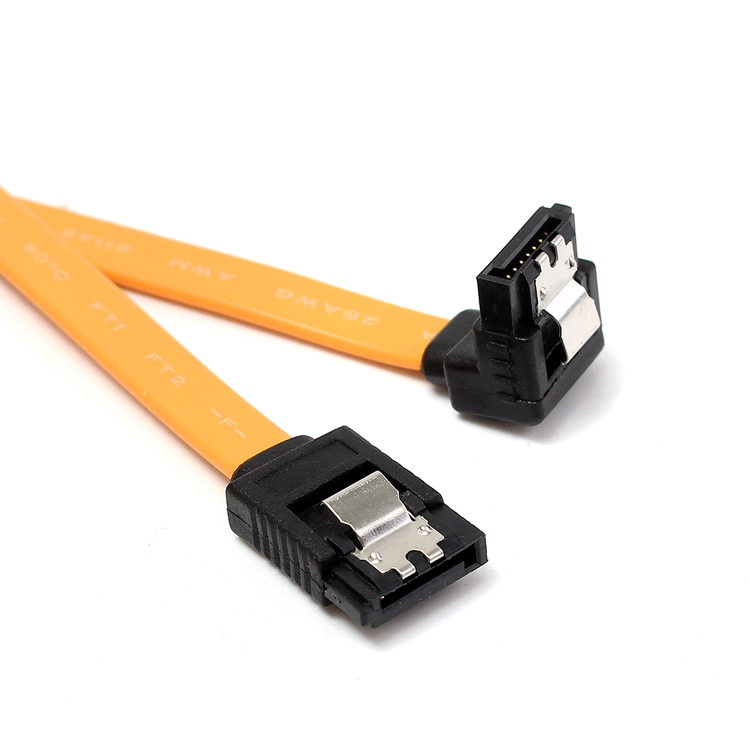 450mm-Right-Angle-Yellow-SATA-ATA-RAID-Data-HDD-Hard-Drive-Signal-Cable-1080665