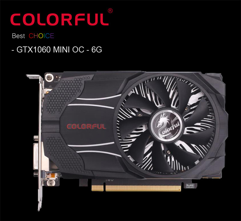 COLORFUL-GTX1060-Mini-OC-6G-GDDR5-192Bit-1531-1746MHz-8Gbps-PCI-E-30-Gaming-Video-Graphics-Card-1230575