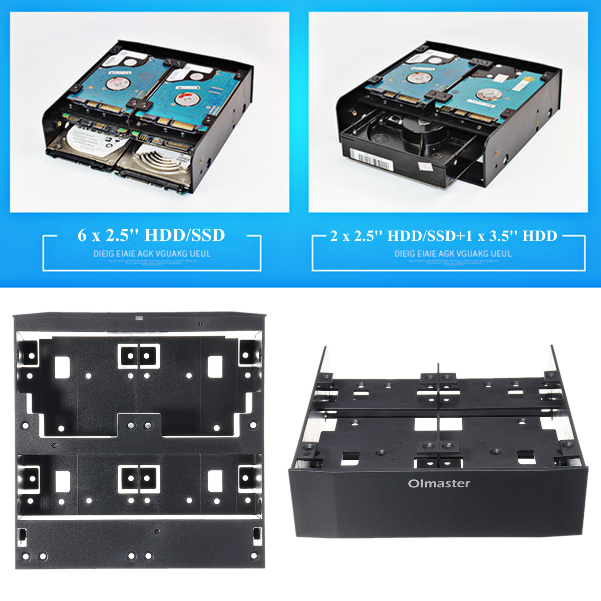 525quot-to-35quot-Optical-Drive-Bay-HDD-Hard-Drive-Mounting-Bracket-Converter-1326621