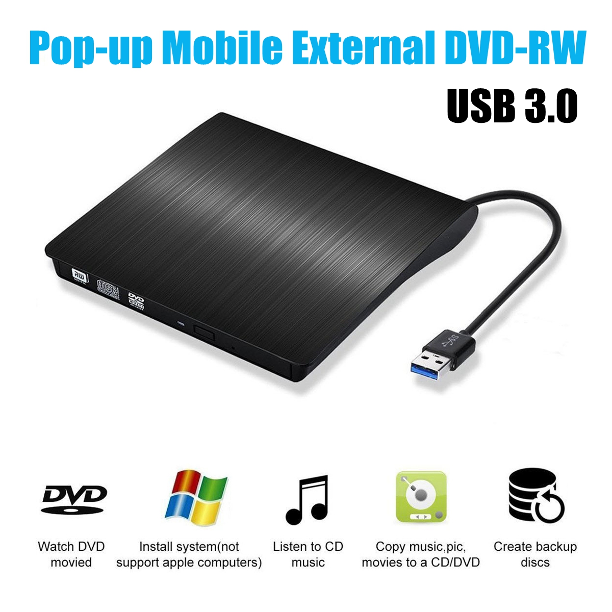 Pop-up-External-DVD-RW-CD-Writer-Drive-USB-30-Optical-Drives-Slim-Burner-Reader-Player-1376675