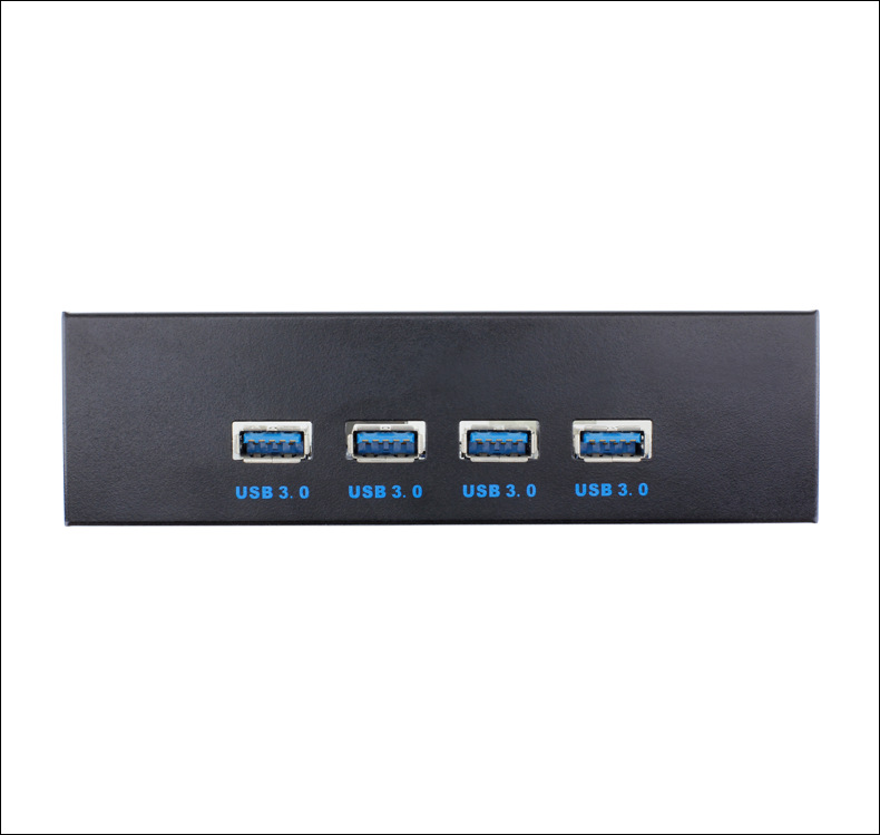 Ult-Unite-High-Speed-4-USB30-Ports-Hub-Optical-Drive-Bay-Front-Panel-for-Desktop-PC-Case-1164219