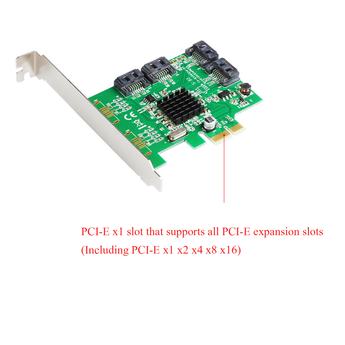 4-Port-PCI-Express-X1-SATA-30-6Gbs-Expansion-Adapter-Card-Chipset-For-Marvell-1213513