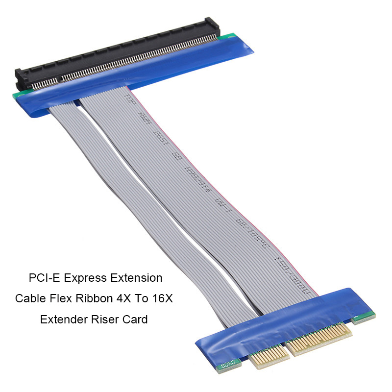 PCI-E-Express-Extension-Cable-Flex-Ribbon-4X-To-16X-Extender-Riser-Card-1145064