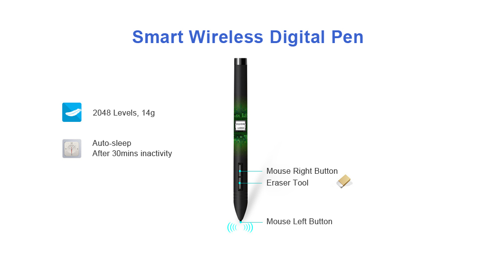 Huion-DWH69-9x6quot-24GHz-Wireless-2048-Levels-LCD-Graphics-Tablet-Digital-Drawing-Pad-with-Pen-1328281