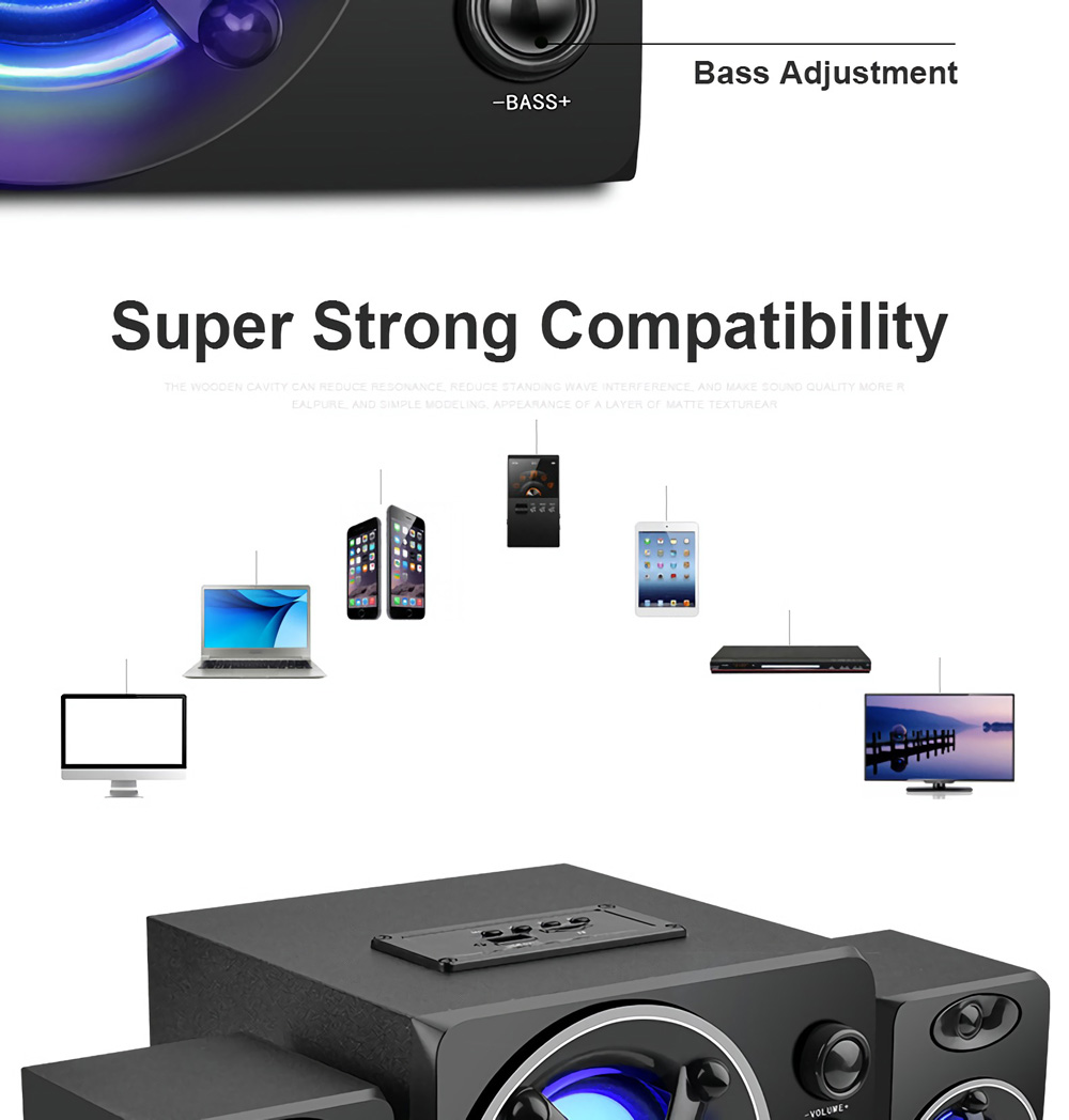SADA-D-208-35mm-Audio-bluetooth-21-Channel-Bass-LED-Light-Computer-Speaker-Support-TF-U-Disk-1449441