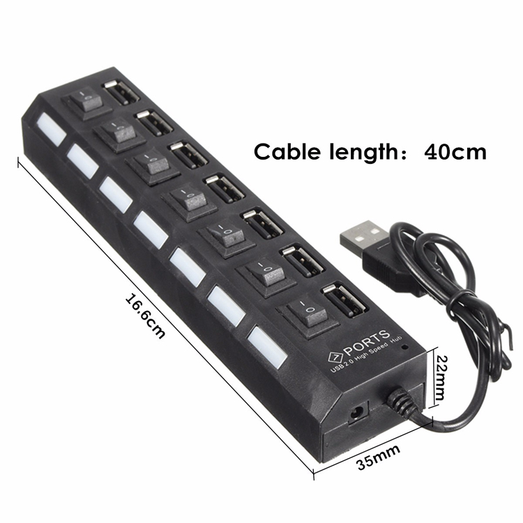 7-Port-High-Speed-USB-20-Hub--AC-Power-Adapter-ONOFF-Switch-For-PC-Laptop-MAC-1086045