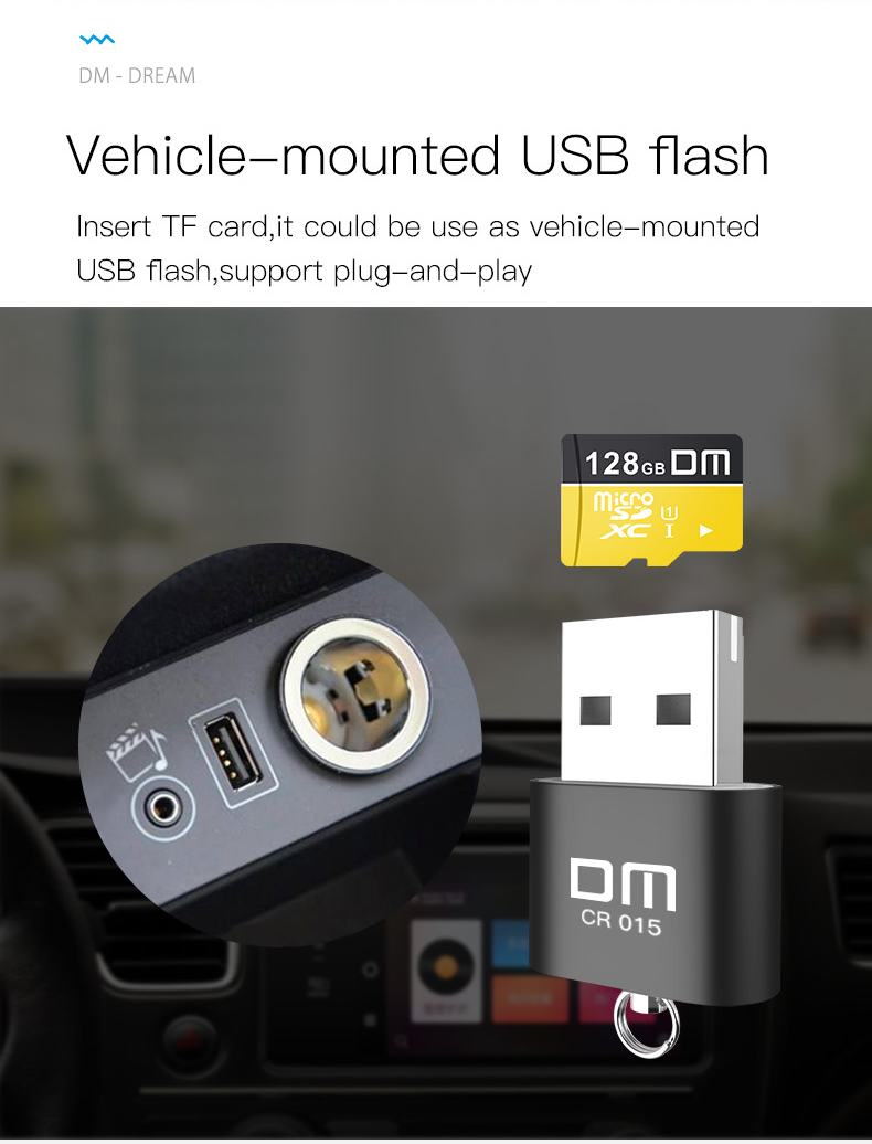 DM-CR015-USB-20-Aluminum-Alloy-Mini-TF-Card-Reader-for-Computer--Car-1345735