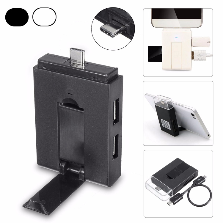 OTG-USB-Type-C-to-USB-30-HUB-SD-TF-Card-Reader-Stand-Holder-Micro-USB-Combo-1077447
