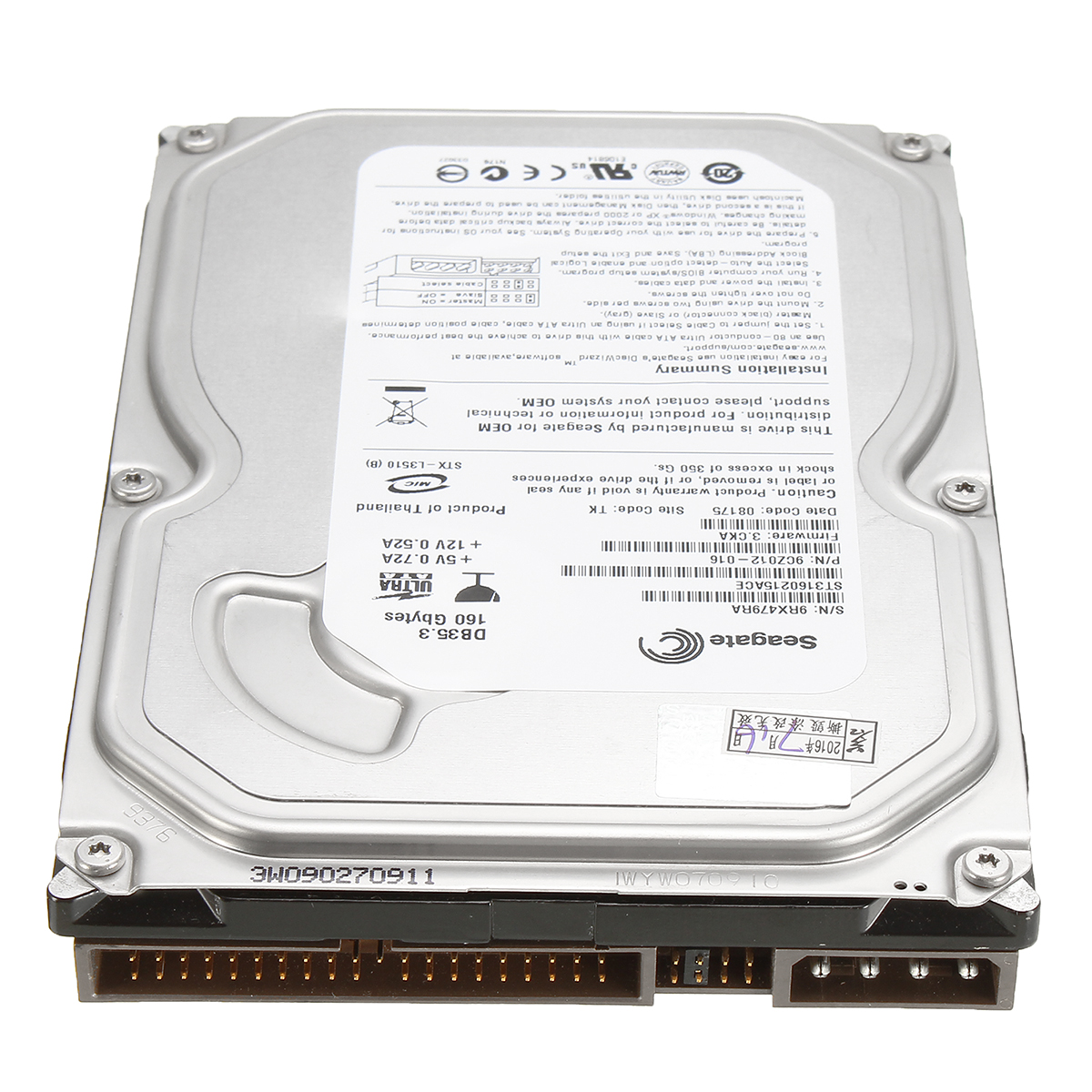 160GB-2MB-7200RPM-IDE-PATA-ATA-100-35quot-Desktop-Hard-Disk-Drive-1147446