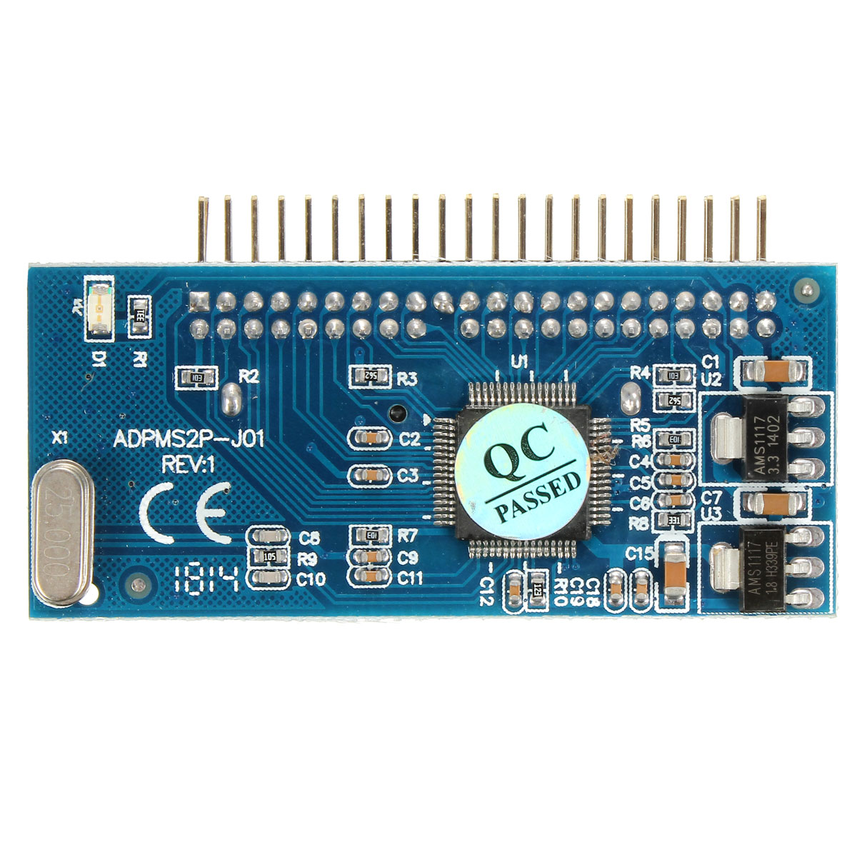 18quot-Micro-SATA-16-Pin-Female-To-IDE-44-Pin-PCB-Adapter-Hard-Drive-Converter-1294767