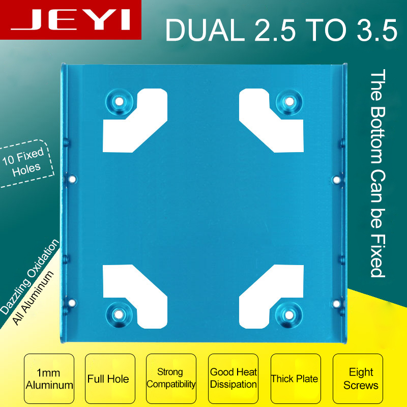 JEYI-K106-All-aluminum-Two-25-inch-to-35-inch-Desktop-Hard-Drive-Bracket-SSD-Bracket-Frame-Caddy-1246495