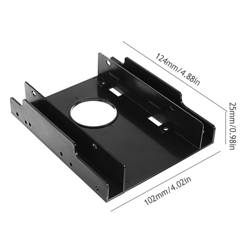 JEYI-S01-Double-Driver-Tray-Plastic-Mounting-Kit-Adapter-Bracket-Converter-25-inch-to-35-inch-HDD-1246478