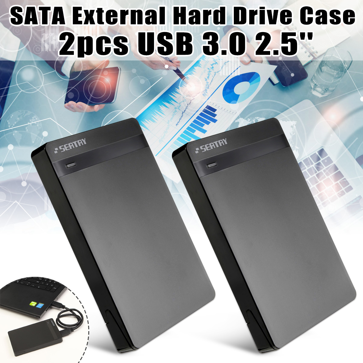 25quot-USB-30-SATA-Ultrathin-Light-Portable-External-Hard-Drive-Enclosure-With-USB-A-to-B-Data-Cable-1507112