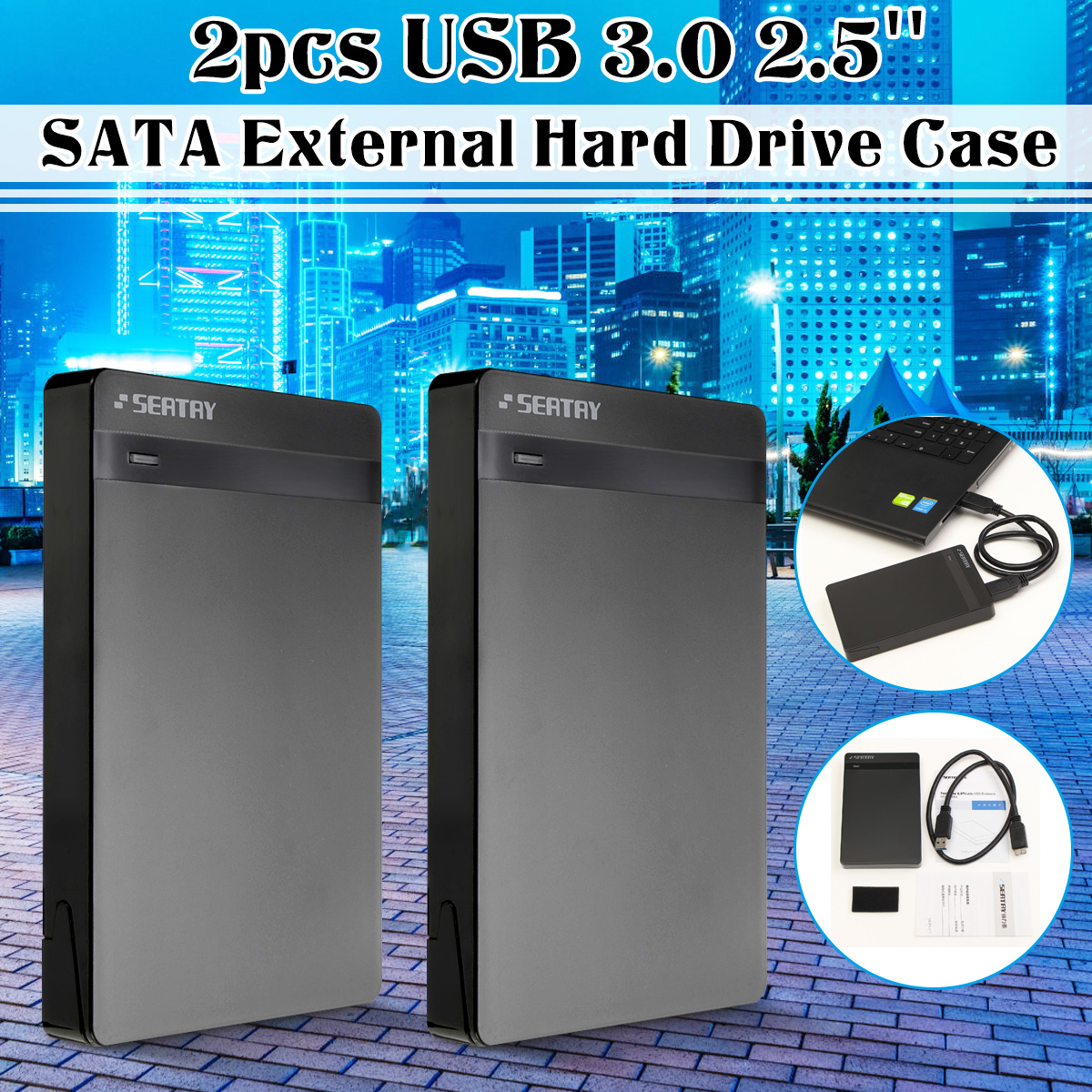 25quot-USB-30-SATA-Ultrathin-Light-Portable-External-Hard-Drive-Enclosure-With-USB-A-to-B-Data-Cable-1507112